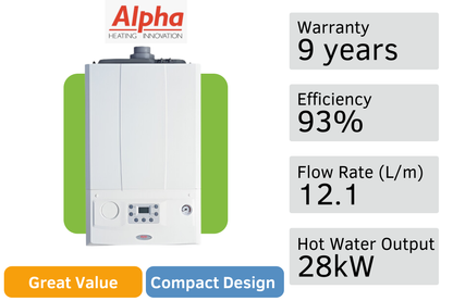 Alpha Evoke NX 28kW Combi Boiler Swap